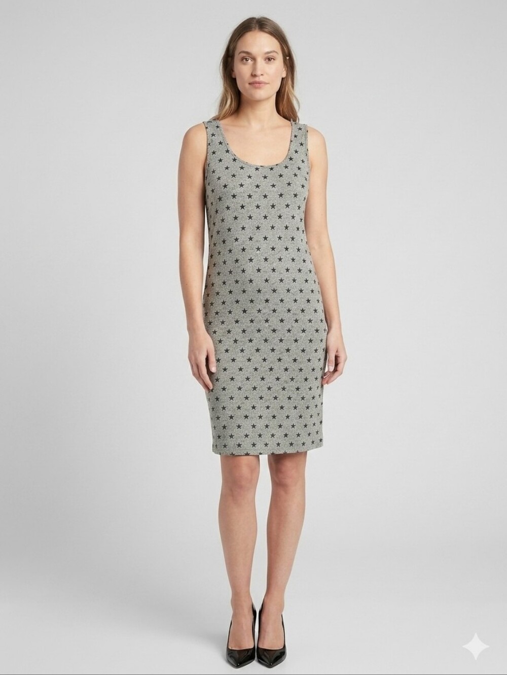 Monrow Star-Print Midi Dress - Size M